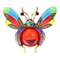 Vintage Style Bee Metal Inlay Rhinestones Unisex Brooches main image 4