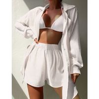 Women's Beach Solid Color 2 Piece Set Cover Ups main image 4