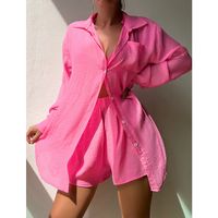 Women's Beach Solid Color 2 Piece Set Cover Ups main image 3