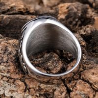 Vintage Style Knight 304 Stainless Steel Men'S Rings main image 2