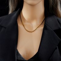 304 Stainless Steel 18K Gold Plated Casual Plating Color Block Necklace main image 2