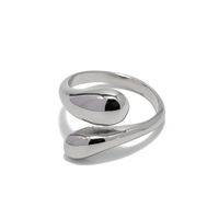 Ins Style Irregular Stainless Steel Criss Cross Open Ring main image 2