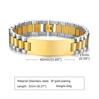 Einfacher Stil Geometrisch Rostfreier Stahl Armbänder Edelstahl Armbänder sku image 15