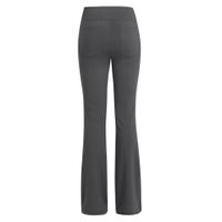 Femmes Décontractée Aptitude Des Sports Couleur Unie Satin Sergé Actif Bas Pantalon Évasé main image 3