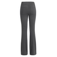 Women's Casual Fitness Sports Solid Color Twilled Satin Active Bottoms Flared Pants main image 3