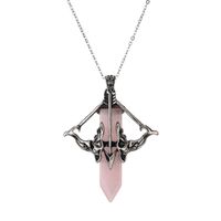 Streetwear Colorful Stainless Steel Natural Stone Plating Pendant Necklace sku image 8