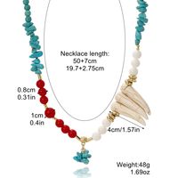 Ethnic Style Water Droplets Alloy Turquoise Plating Women's Pendant Necklace 1 Piece sku image 17