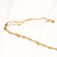 Simple Style Heart Shape Titanium Steel Plating 18k Gold Plated Women's Anklet main image 3