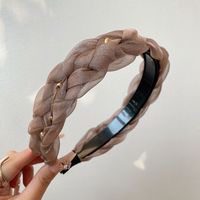 Sweet Heart Shape Twist Gauze Hair Band sku image 2