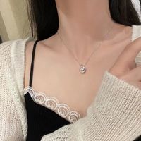 Simple Style Star Moon Copper Zircon Pendant Necklace In Bulk main image 3