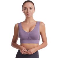 Simple Style Solid Color Nylon Backless Active Tops Bra main image 4