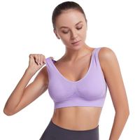 Simple Style Solid Color Nylon Backless Active Tops Bra main image 5