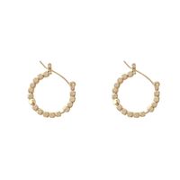 Retro Solid Color Alloy Plating Gold Plated Women's Earrings main image 4