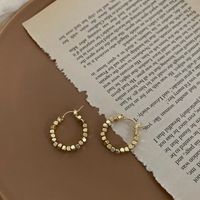 Retro Solid Color Alloy Plating Gold Plated Women's Earrings main image 5