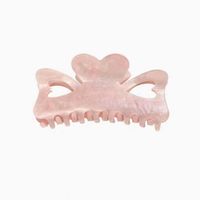 Simple Style Solid Color Plastic Resin Hollow Out Hair Claws main image 5