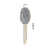 Simple Style Oval Bear Solid Color Plastic Nylon Rubber Hair Combs sku image 8