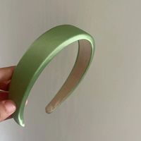 Simple Style Solid Color Satin Handmade Hair Band sku image 14