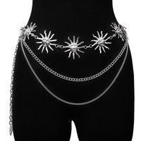 Classic Style Sun Moon Alloy Women's Chain Belts sku image 6