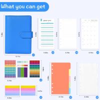 Creative Solid Color Imitation Leather Page Bookkeeping Notebook 1 Piece sku image 16
