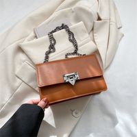 Women's Small All Seasons Pu Leather Vintage Style Shoulder Bag Chain Bag sku image 5