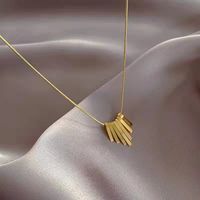 Pendeln Geometrisch Rostfreier Stahl Titan Stahl Überzug Halskette Mit Anhänger sku image 1