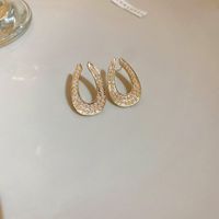 1 Pair Fashion Bow Knot Metal Inlay Zircon Women's Ear Studs sku image 11