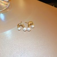 1 Pair Fashion Bow Knot Metal Inlay Zircon Women's Ear Studs sku image 60