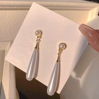 Elegant Vintage Style Water Droplets Alloy Plating Inlay Artificial Pearls Gold Plated Women's Drop Earrings main image 1