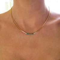 Lässig Ferien Geometrisch Perlen Überzug 14 Karat Vergoldet Frau Halskette main image 1