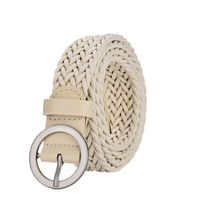 Casual Round Alloy Wax Rope Woven Woven Belt Unisex Woven Belts sku image 3