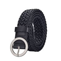 Casual Round Alloy Wax Rope Woven Woven Belt Unisex Woven Belts sku image 2