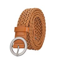 Casual Round Alloy Wax Rope Woven Woven Belt Unisex Woven Belts sku image 1