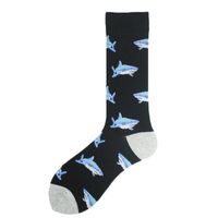 Women's Simple Style Shark Cotton Printing Ankle Socks A Pair sku image 2