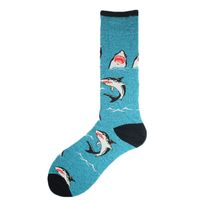 Women's Simple Style Shark Cotton Printing Ankle Socks A Pair sku image 21