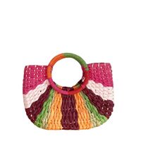 Women's Medium All Seasons Straw Beach Streetwear Handbag Straw Bag main image 2