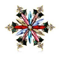 Estilo Moderno Copo De Nieve Aleación Embutido Diamantes De Imitación Mujeres Broches sku image 1