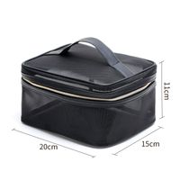 Nylon Mesh Solid Color Fashion Portable Storage Bag sku image 30