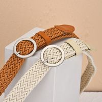 Casual Round Alloy Wax Rope Woven Woven Belt Unisex Woven Belts main image 2