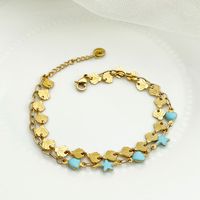 Vacation Beach Classic Style Star Shell 304 Stainless Steel 14K Gold Plated Bracelets In Bulk sku image 1