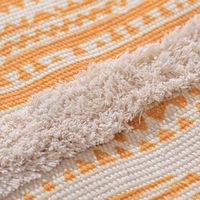 Simple Nordic Style Cotton Linen Tassel Bedroom Rug main image 4