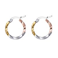 1 Pair Ins Style Geometric Stainless Steel Plating Earrings sku image 3