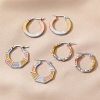 1 Pair Ins Style Geometric Stainless Steel Plating Earrings main image 5