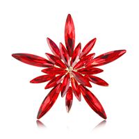 Shiny Star Flower Alloy Inlay Acrylic Women's Brooches sku image 3