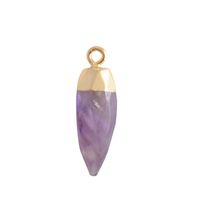 Simple Style Classic Style Water Droplets Natural Stone Plating Pendants sku image 9