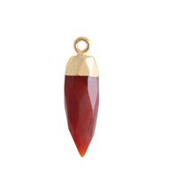 Simple Style Classic Style Water Droplets Natural Stone Plating Pendants sku image 2