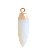 Simple Style Classic Style Water Droplets Natural Stone Plating Pendants sku image 1