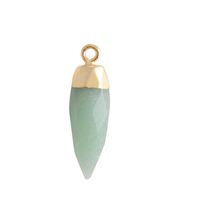Simple Style Classic Style Water Droplets Natural Stone Plating Pendants sku image 4