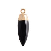 Simple Style Classic Style Water Droplets Natural Stone Plating Pendants sku image 10