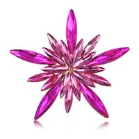Shiny Star Flower Alloy Inlay Acrylic Women's Brooches sku image 2