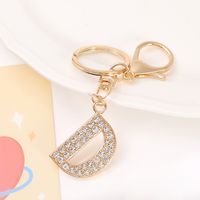 Korean Style Letter Zinc Alloy Inlay Artificial Gemstones Unisex Bag Pendant Keychain main image 3